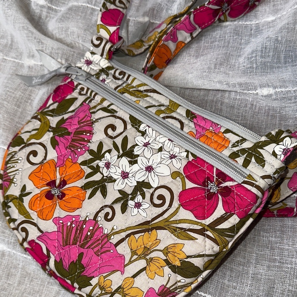 Vera Bradley Tea Garden Pattern Mini Crossbody Bag Shoulder Bag Designer NWOT - Picture 12 of 15